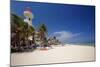 Playa Del Carmen with The El Faro Mexico-George Oze-Mounted Premium Photographic Print