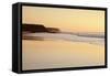 Playa Del Castillo at Sunset, El Cotillo, Fuerteventura, Canary Islands, Spain, Atlantic, Europe-Markus Lange-Framed Stretched Canvas