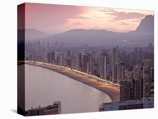 Playa Del Levante, Benidorm, Costa Blanca, Spain-Alan Copson-Stretched Canvas