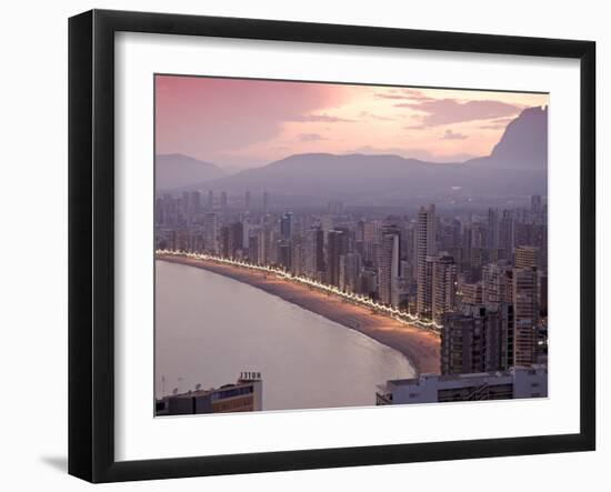 Playa Del Levante, Benidorm, Costa Blanca, Spain-Alan Copson-Framed Photographic Print