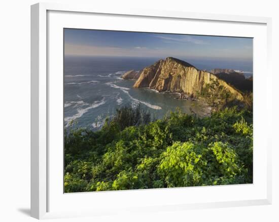 Playa Del Silencio, Costa Verde, Asturias, Spain-Rainer Mirau-Framed Photographic Print