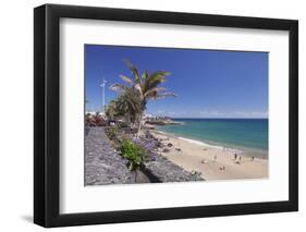 Playa Grande Beach, Puerto Del Carmen, Lanzarote, Canary Islands, Spain, Atlantic, Europe-Markus Lange-Framed Photographic Print