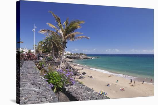 Playa Grande Beach, Puerto Del Carmen, Lanzarote, Canary Islands, Spain, Atlantic, Europe-Markus Lange-Stretched Canvas