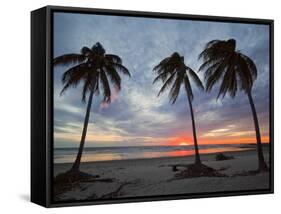 Playa Guiones Beach, Nosara, Nicoya Peninsula, Guanacaste Province, Costa Rica-Robert Francis-Framed Stretched Canvas