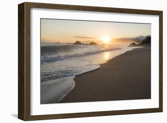 Playa los Angeles at dawn, Magdalena Department, Caribbean-Ben Pipe-Framed Photographic Print