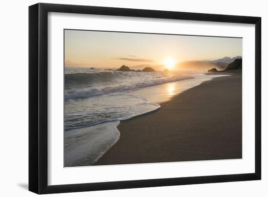 Playa los Angeles at dawn, Magdalena Department, Caribbean-Ben Pipe-Framed Photographic Print