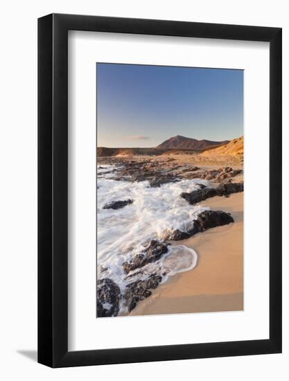 Playa Mujeres at Sundown, Papagayo Beaches, Near Playa Blanca, Lanzarote, Canary Islands, Spain-Markus Lange-Framed Photographic Print