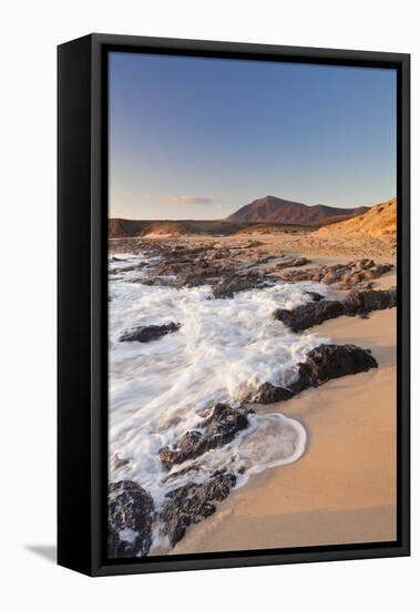 Playa Mujeres at Sundown, Papagayo Beaches, Near Playa Blanca, Lanzarote, Canary Islands, Spain-Markus Lange-Framed Stretched Canvas