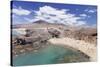 Playa Papagayo beach, near Playa Blanca, Lanzarote, Canary Islands, Spain, Atlantic, Europe-Markus Lange-Stretched Canvas