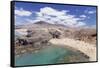 Playa Papagayo beach, near Playa Blanca, Lanzarote, Canary Islands, Spain, Atlantic, Europe-Markus Lange-Framed Stretched Canvas