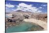 Playa Papagayo beach, near Playa Blanca, Lanzarote, Canary Islands, Spain, Atlantic, Europe-Markus Lange-Stretched Canvas