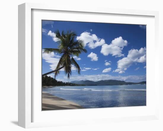 Playa Rincon Beach, Las Galeras, Samana Peninsula, Dominican Republic-Walter Bibikow-Framed Photographic Print