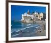 Playa San Sebastian Sitges Spain-null-Framed Art Print