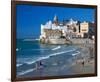 Playa San Sebastian Sitges Spain-null-Framed Art Print