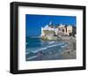 Playa San Sebastian Sitges Spain-null-Framed Art Print