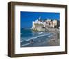 Playa San Sebastian Sitges Spain-null-Framed Art Print