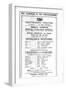 Playbill Advertising a Performance of 'Cavalleria Rusticana' and 'Crispino E La Comare' at the…-null-Framed Giclee Print