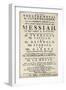 Playbill Advertising a Performance of Handel's Oratorio, 'Messiah' in 1777-null-Framed Giclee Print