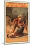 Playbill for Arizona Cowboy-null-Mounted Art Print