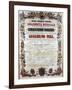 Playbill for Guillaume Tell, the Opera by Gioachino Rossini, C.1864-null-Framed Giclee Print