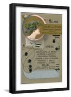 Playbill for La Scala Recital-null-Framed Art Print