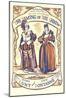 Playbill for Taming of the Shrew with Lunt and Fontanne-null-Mounted Art Print