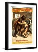 Playbill for the Great Train Robbery-null-Framed Art Print
