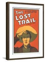 Playbill for the Lost Trail-null-Framed Art Print