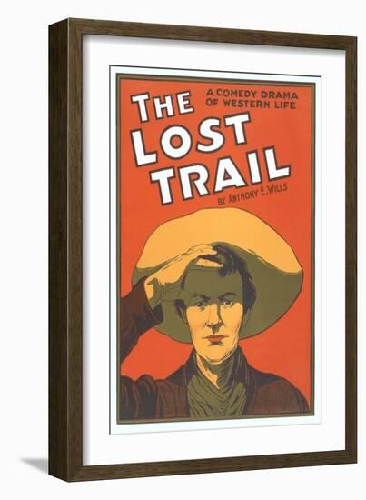 Playbill for the Lost Trail-null-Framed Art Print