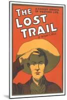 Playbill for the Lost Trail-null-Mounted Art Print