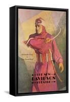 Playbill Fot the Desert Song-null-Framed Stretched Canvas