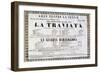 Playbill of the Premiere of La Traviata, Opera by Giuseppe Verdi-null-Framed Giclee Print