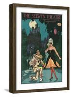 Playbill with Pierrot-null-Framed Art Print