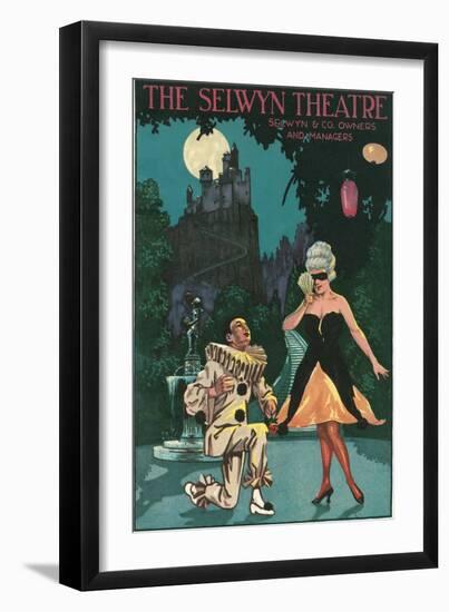 Playbill with Pierrot-null-Framed Art Print