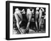 Playboy Bunnies Will Challenge Press Club Rabbits at the Press Club, February 1978-null-Framed Photographic Print