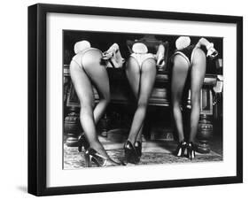 Playboy Bunnies Will Challenge Press Club Rabbits at the Press Club, February 1978-null-Framed Photographic Print