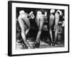 Playboy Bunnies Will Challenge Press Club Rabbits at the Press Club, February 1978-null-Framed Photographic Print