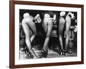 Playboy Bunnies Will Challenge Press Club Rabbits at the Press Club, February 1978-null-Framed Photographic Print