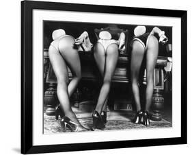 Playboy Bunnies Will Challenge Press Club Rabbits at the Press Club, February 1978-null-Framed Photographic Print