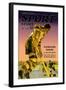 Player Approaches Defenseman and Goalie, c.1940-null-Framed Art Print