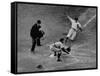 Player Attempting to Slide Home During an Unidentified Baseball Game-null-Framed Stretched Canvas