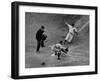 Player Attempting to Slide Home During an Unidentified Baseball Game-null-Framed Premium Photographic Print