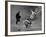 Player Attempting to Slide Home During an Unidentified Baseball Game-null-Framed Photographic Print