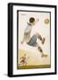 Player Clears the Ball in an Acrobatic Manner-null-Framed Photographic Print