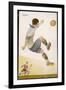 Player Clears the Ball in an Acrobatic Manner-null-Framed Photographic Print