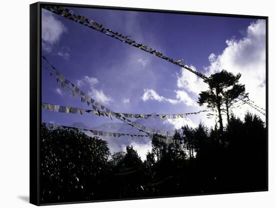 Player Flags, Nepal-Michael Brown-Framed Stretched Canvas