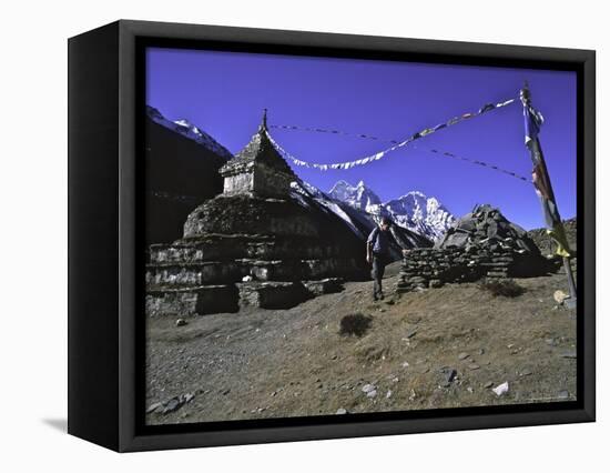 Player Flags, Nepal-Michael Brown-Framed Stretched Canvas