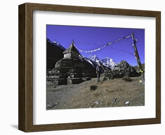 Player Flags, Nepal-Michael Brown-Framed Photographic Print