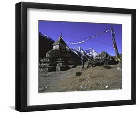 Player Flags, Nepal-Michael Brown-Framed Photographic Print