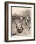 Player Making a Tackle in a Rugby Game-Ernest Prater-Framed Art Print